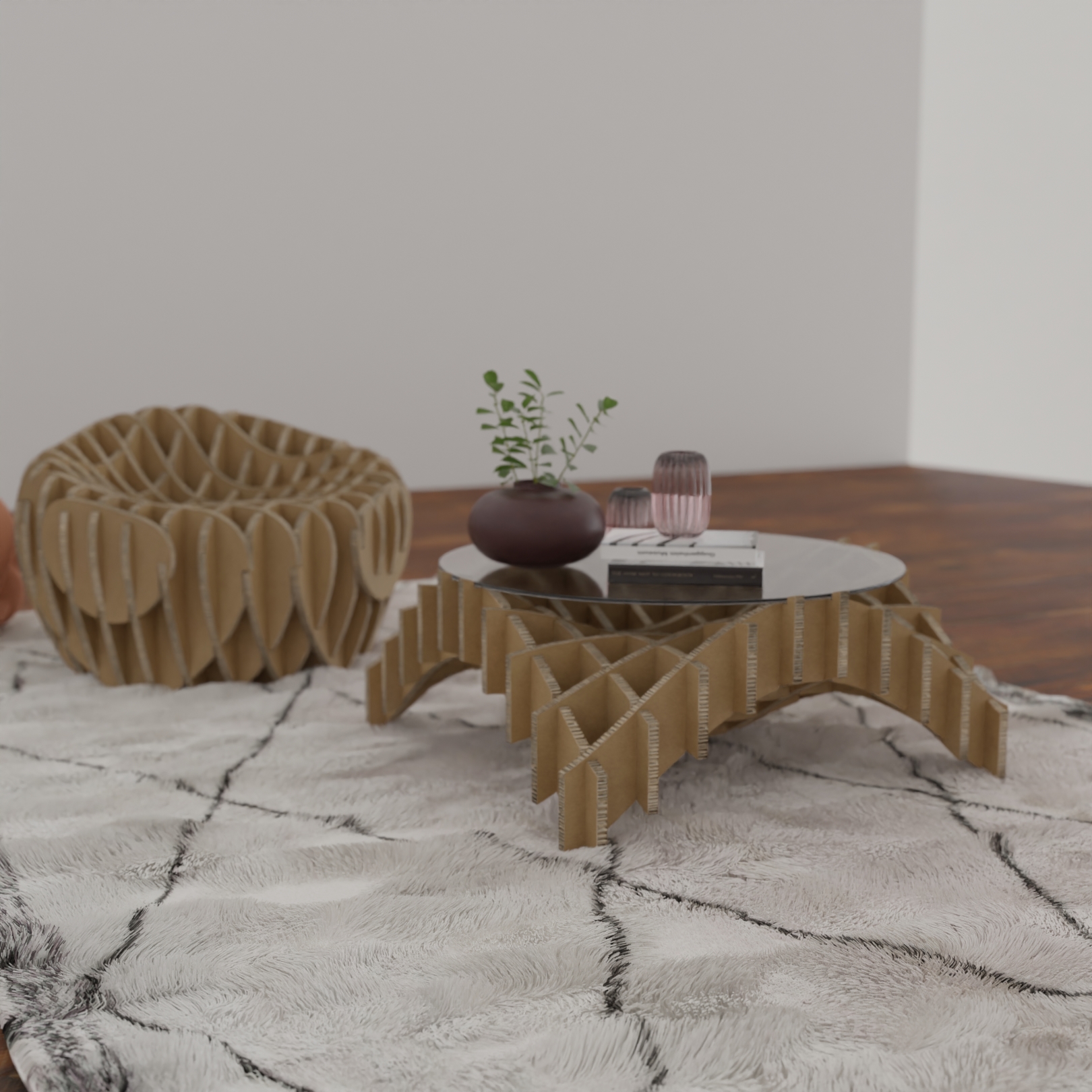 stolik fala biały 3